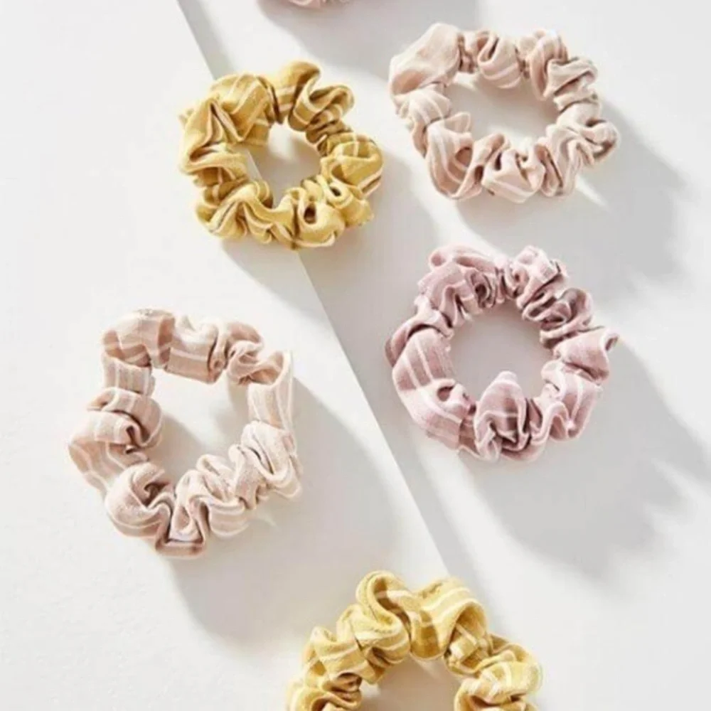 Anthropologie Striped Scrunchie Bundle